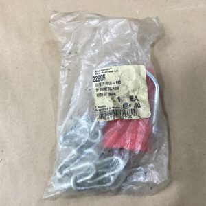 Nuovo Brad Connectivity Woodhead 22905 Spina di sicurezza a 2 pin rossa con catena da 24" #22G73RM